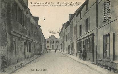 CPA FRANCE   78  "Villepreux, la grande rue et la mairie"