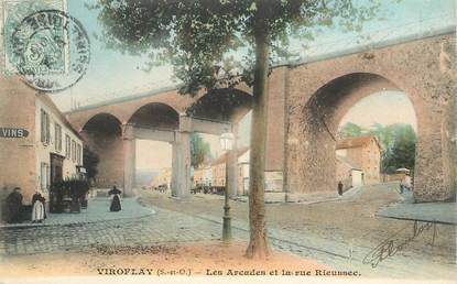 CPA FRANCE   78  "Viroflay, les Arcades et la rue Rieussec"