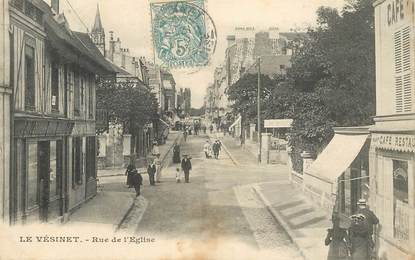 CPA FRANCE   78  "Le Vésinet, la rue de l'Eglise"