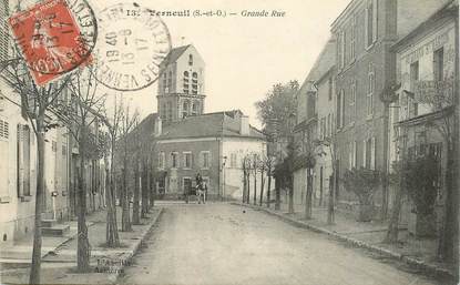 CPA FRANCE   78  "Verneuil sur Seine, la grande rue "