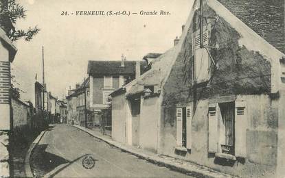 CPA FRANCE   78  "Verneuil sur Seine, la  grande rue "