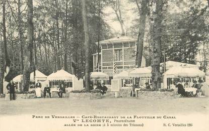 CPA FRANCE   78  "Versailles, le café restaurant de la Flottille du Canal"