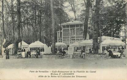 CPA FRANCE   78  "Versailles, Café restaurant de la Flotille du Canal"