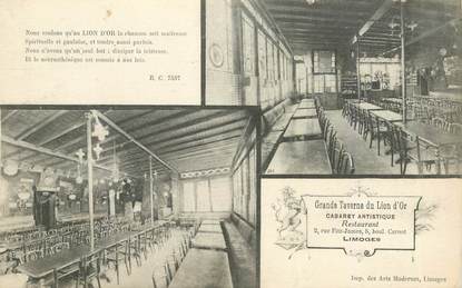 CPA FRANCE 87 "Limoges, Taverne du Lion d'Or"