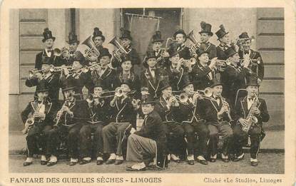 CPA FRANCE 87 "Limoges, la fanfare des Gueules sèches"