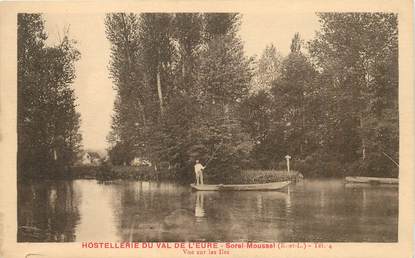 CPA FRANCE 28 "Sorel Moussel, Hostellerie du Val de l'Eure, vue sur les Iles"