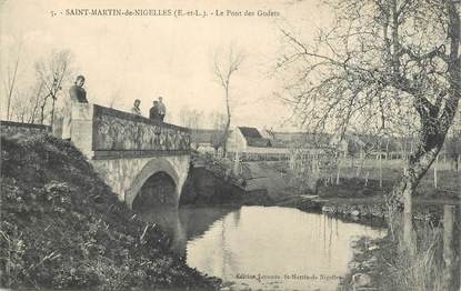 CPA FRANCE 28 "Saint Martin de Nigelles, le pont des Godets"