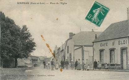 CPA FRANCE 28 "Umpeau, place de l'Eglise"