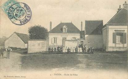 CPA FRANCE 28 "Tréon, Ecole de filles"