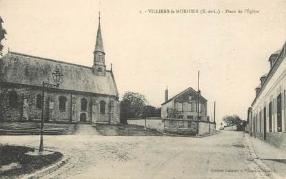 CPA FRANCE 28 "Villiers le Morhier, Place de l'Eglise"