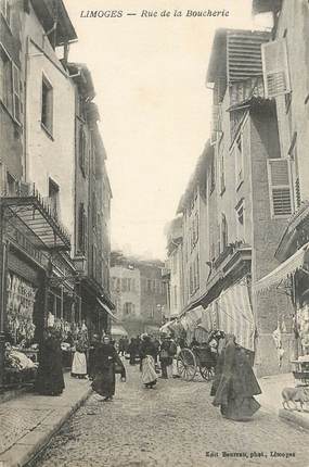 CPA FRANCE 87 "Limoges,  rue de la Boucherie"