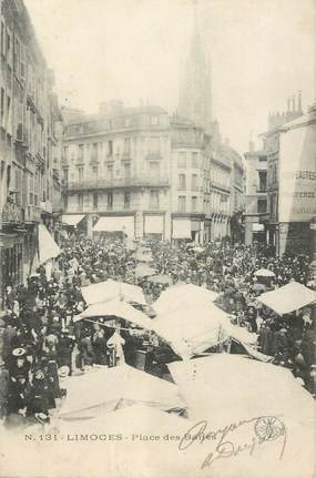 CPA FRANCE 87 "Limoges , la place des Bancs"