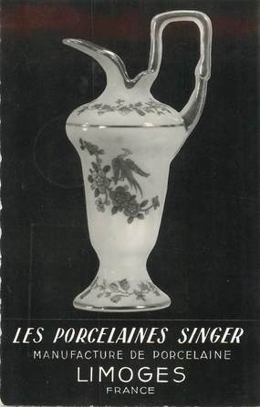 CPSM FRANCE 87 "Limoges , les porcelaines Singer"