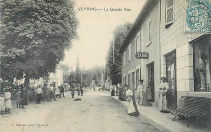 CPA FRANCE 38 "Veyrins, la grande rue"