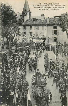 CPA FRANCE 38 "Tullins, 1909, Fêtes mutualistes" 