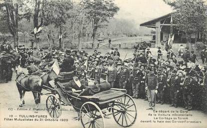    CPA  FRANCE 38 "Tullins, 1909,  Fêtes mutualistes" 