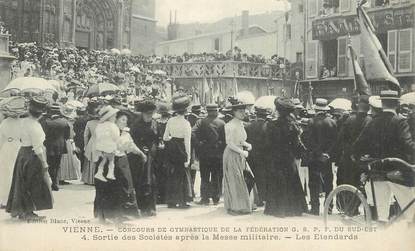 CPA FRANCE 38 "Vienne, concours de gymnastique "