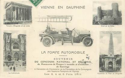 CPA FRANCE 38 "Vienne, La pompe automobile des sapeurs pompiers"