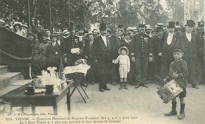 CPA FRANCE 38 "Vienne, Concours National de sapeurs  pompiers"