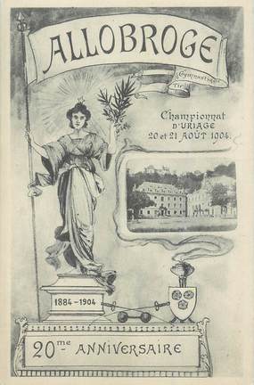CPA FRANCE 38 "Uriage les Bains, 1904"