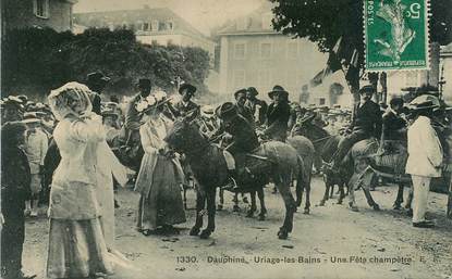 CPA FRANCE 38 "Uriage les Bains, Fête champêtre"