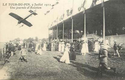 CPA FRANCE 38  "La Tour du Pin, Aviation, 1911"