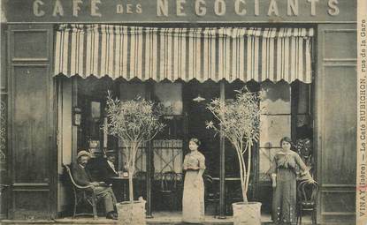 CPA FRANCE 38 "Vinay, le café des négociants"