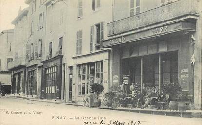 CPA FRANCE 38 "Vinay, la grande rue"