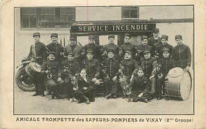 CPA FRANCE 38 "Vinay, sapeurs pompiers"