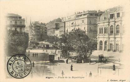 CPA ALGERIE  "Alger, place de la République"