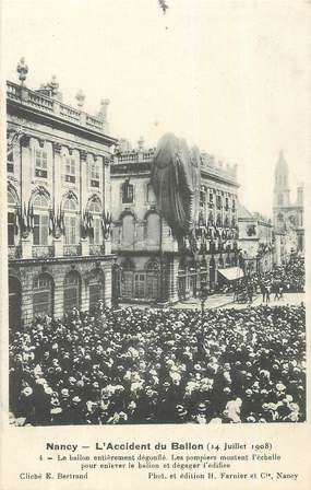 CPA FRANCE 54 "Nancy, L'accident du Ballon, 1908"