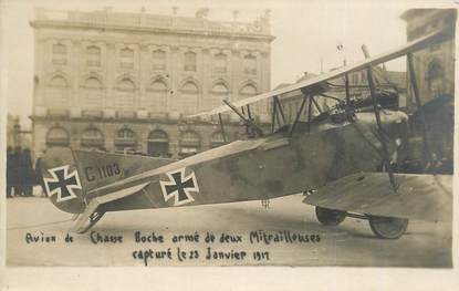 CARTE PHOTO FRANCE 54 "Nancy, aviation, avion de chasse allemand"