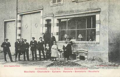  CPA FRANCE 54 "Croismare, la grande rue, Maison Georges, Boucherie charcuterie"