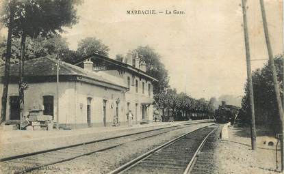  CPA FRANCE 54 "Marbache, la gare" / TRAIN