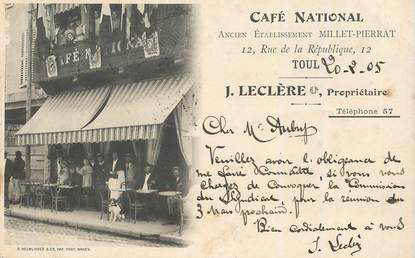  CPA FRANCE 54 "Toul, café national"