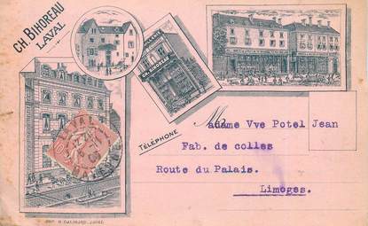 CPA FRANCE 53 "Laval, Ch. Bihoreau" / CARTE PUB / QUINCAILLERIE