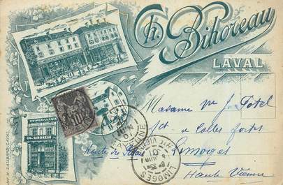 CPA FRANCE 53 "Laval" / CARTE PUB / QUINCAILLERIE