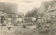 50 Manche CPA FRANCE 50 "Donville, intérieur de ferme normande"