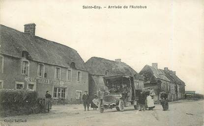 CPA FRANCE 50 "saint Eny, arrivée de l'Autobus"