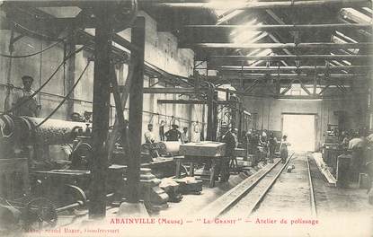 CPA FRANCE 55 "Abainville, Atelier de polissage, le Granit"