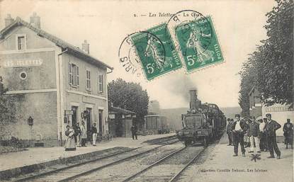 CPA FRANCE 55 "Les Islettes, la gare" / TRAIN
