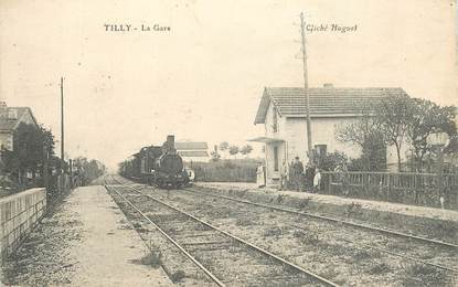 CPA FRANCE 55 "Tilly, la gare" / TRAIN