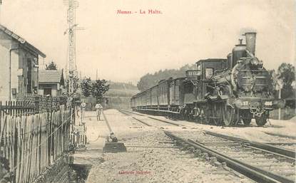 CPA FRANCE 52 "Humes, la Halte" / TRAIN