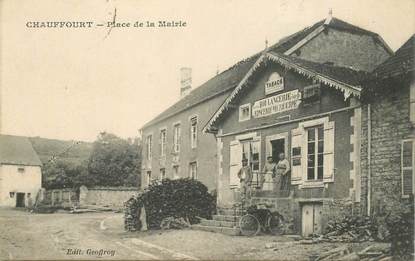 CPA FRANCE 52 "Chauffourt, Place de la mairie" / BOULANGERIE EPICERIE MERCERIE