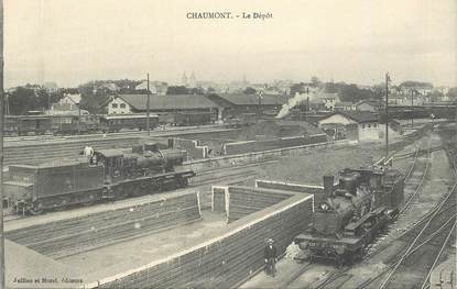 CPA FRANCE 52 "Chaumont, le Dépôt" / TRAIN