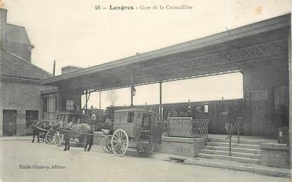 CPA FRANCE 52 "Langres, la gare de la Crémaillère"