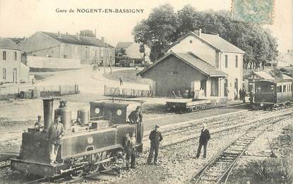 CPA FRANCE 52 "Gare de Nogent en Bassigny" / TRAIN