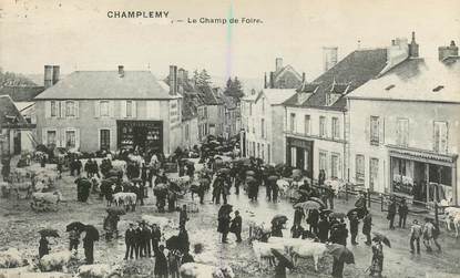 CPA FRANCE 58 "Champlemy, le champ de foire"