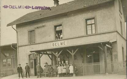 CARTE PHOTO FRANCE 57 "Delme, la gare"