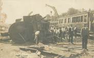 57 Moselle CARTE PHOTO FRANCE 57 "Sarrebourg, accident de chemin de fer" / TRAIN 